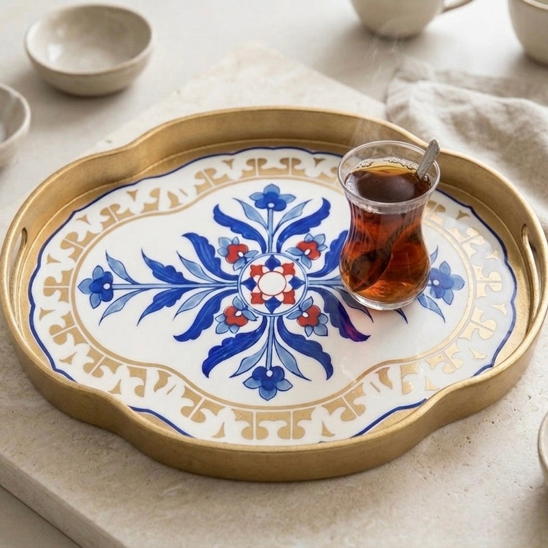 Regal Medallion Tray - Set of 2