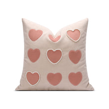 Load image into Gallery viewer, Pink Hearts Cushion Cover
