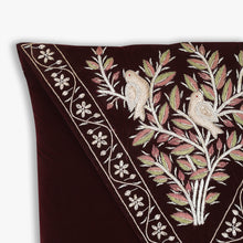 Load image into Gallery viewer, Nazaara Embroidered Velvet Cushion Cover