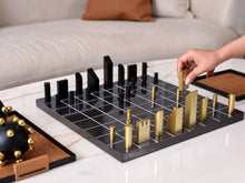 Load image into Gallery viewer, Luxe Marble Chessboard - Black