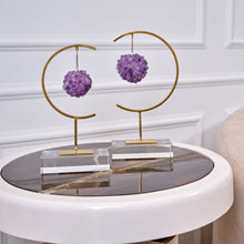 Load image into Gallery viewer, Opal Crystal Decor Amethyst - Set of 2