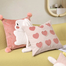 Load image into Gallery viewer, Pink Hearts Cushion Cover