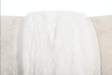 Load image into Gallery viewer, Ivory Fur Rectangle Cushion Cover