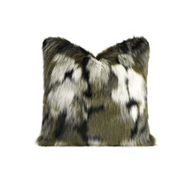 Load image into Gallery viewer, Forest Faux Fur Cushion