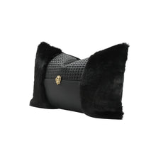 Load image into Gallery viewer, Carbon Rectangle Fur Cushion Cover