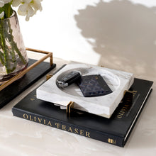 Load image into Gallery viewer, Dennis Marble Tray - White