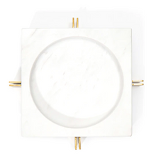 Load image into Gallery viewer, Dennis Marble Tray - White