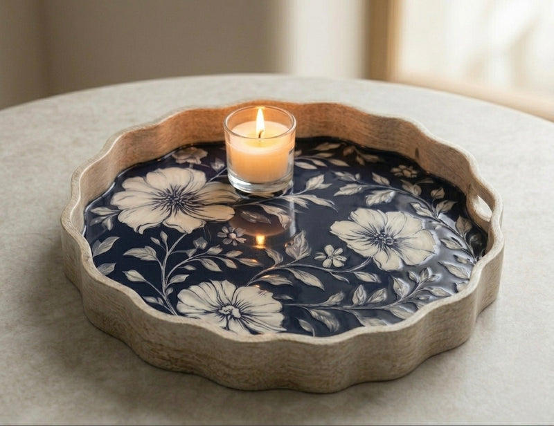 Byzantine Blue Tray - Set of 2