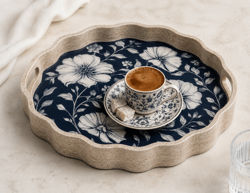 Byzantine Blue Tray - Set of 2