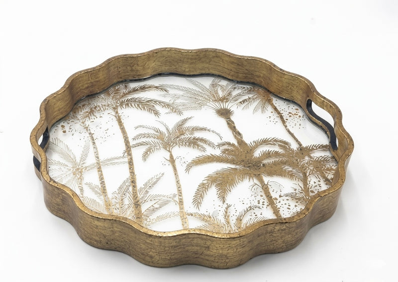 Misty Palm Tray - Set of 2