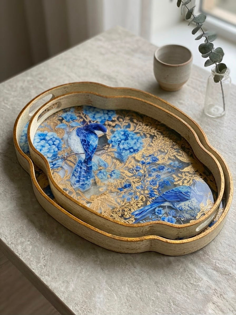 Imperial Bluebird Tray - Set of 2