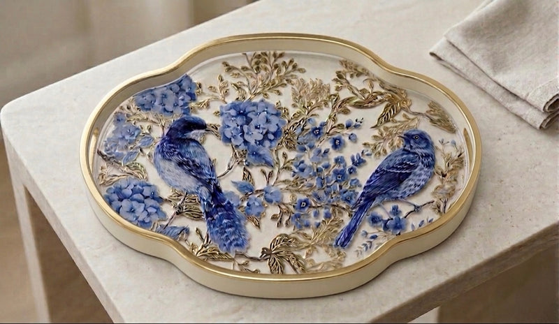 Imperial Bluebird Tray - Set of 2