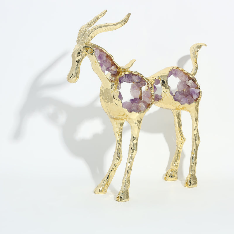 Antler Sculpture - Amethyst