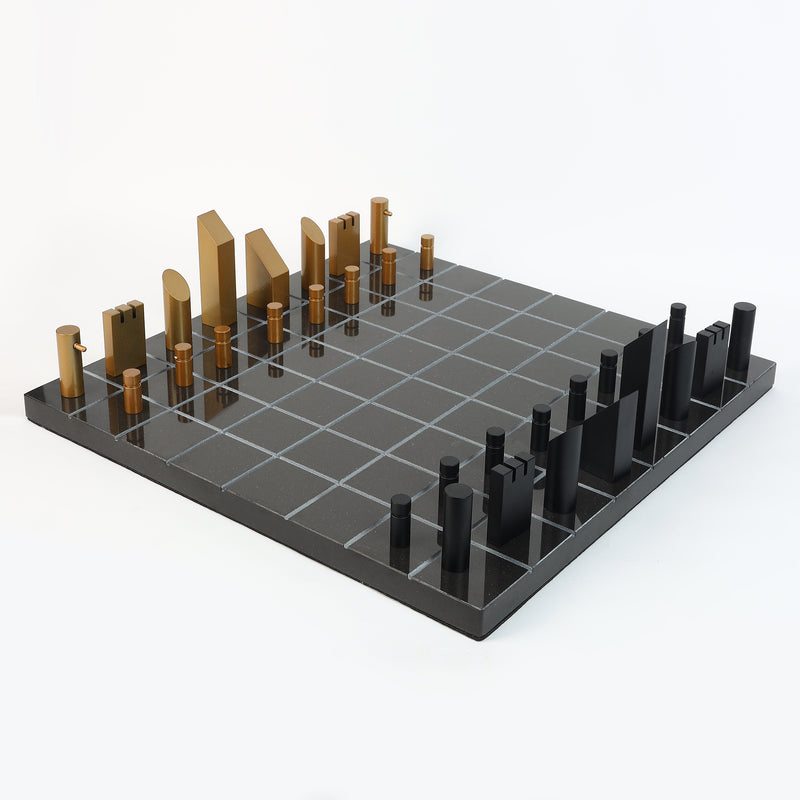 Luxe Marble Chessboard - Black