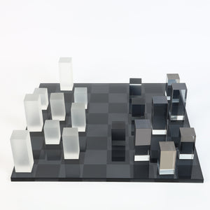 Frosted Checkers Set
