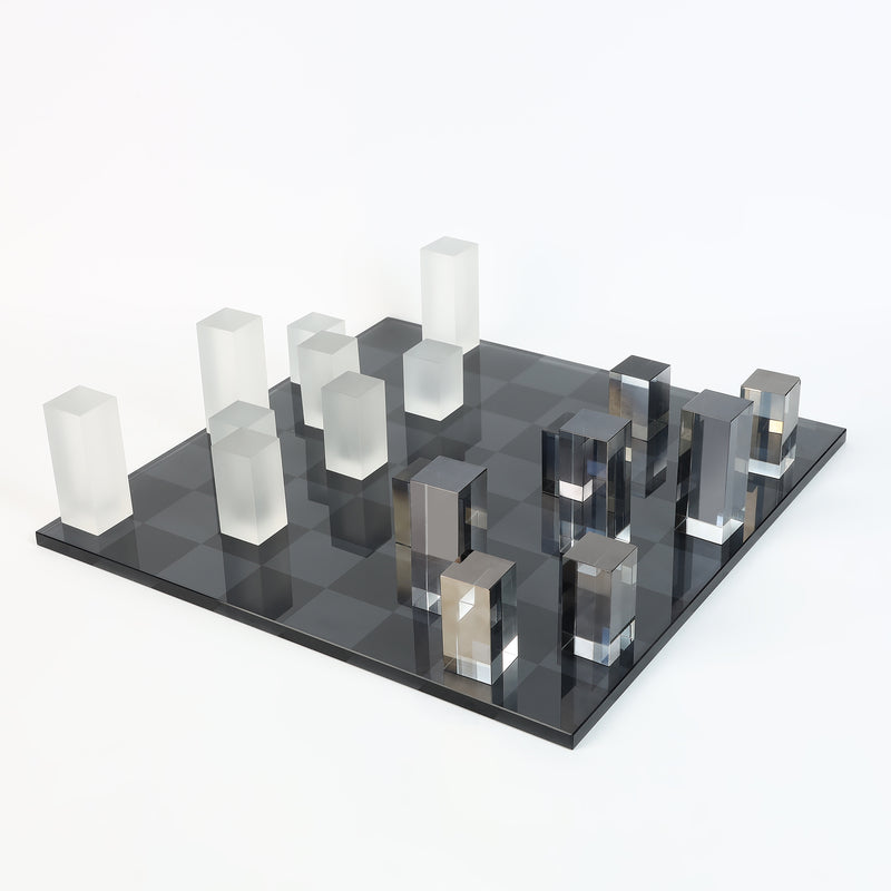 Frosted Checkers Set
