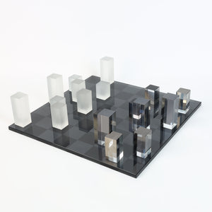Frosted Checkers Set