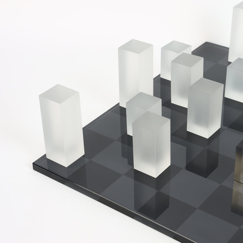 Frosted Checkers Set