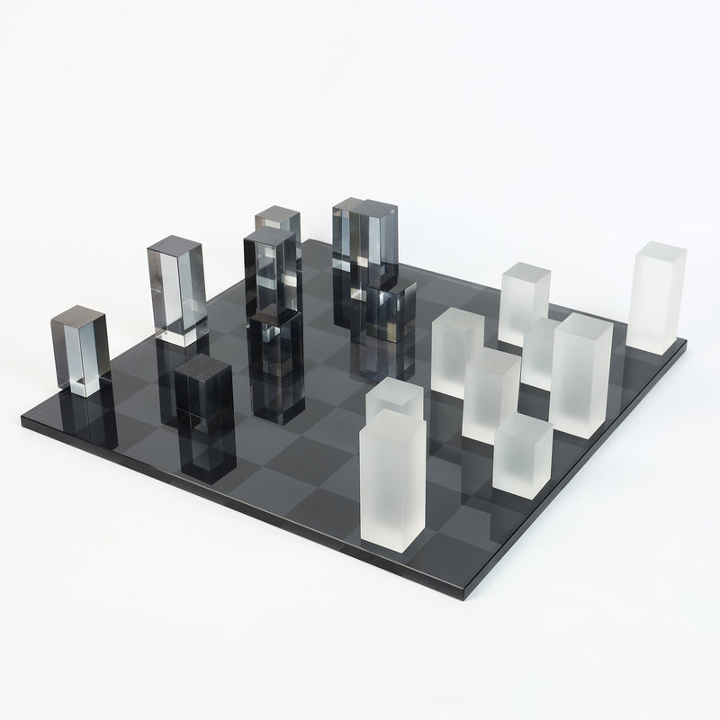 Frosted Checkers Set