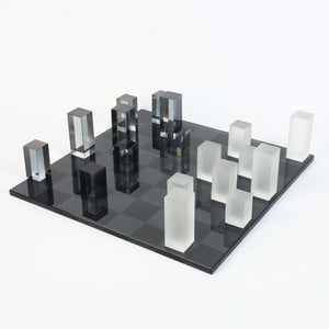 Frosted Checkers Set