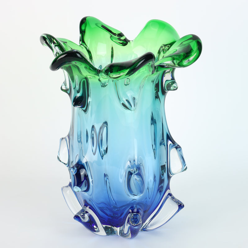 Aqua Crystal Vase