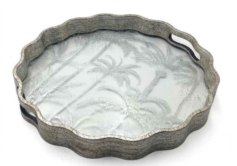 Ivory Oasis Tray - Set of 2