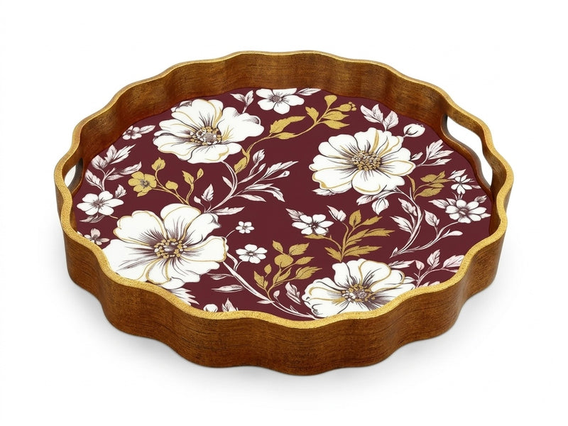 Scarlet Splendour Tray - Set of 2