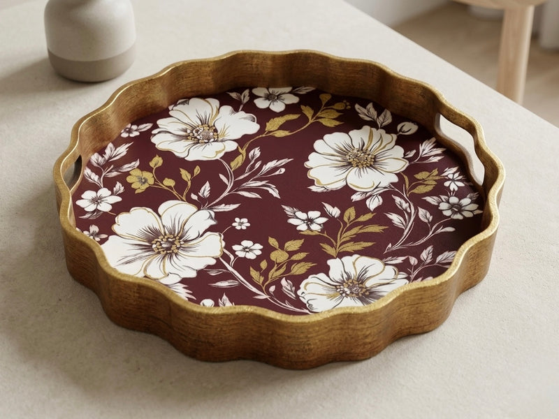 Scarlet Splendour Tray - Set of 2