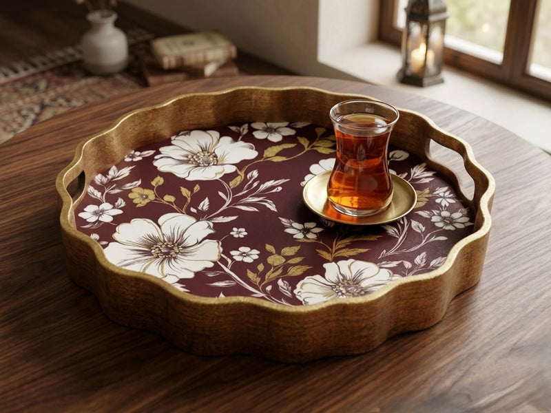 Scarlet Splendour Tray - Set of 2