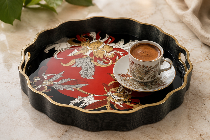 Ruby Noir Tray - Set of 2