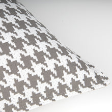 Load image into Gallery viewer, Grey Houndstooth Cushion Cover
