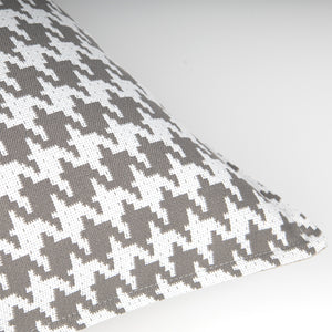 Grey Houndstooth Cushion Cover