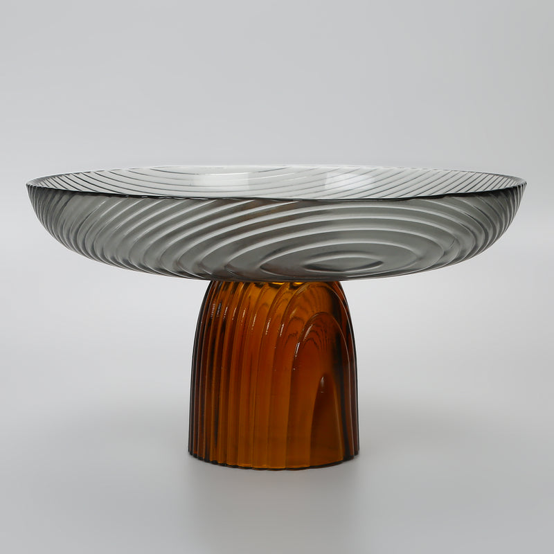 Fubo Fruit Bowl - Grey & Orange