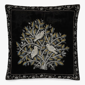 Faiz Embroidered Velvet Cushion Cover