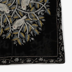 Faiz Embroidered Velvet Cushion Cover