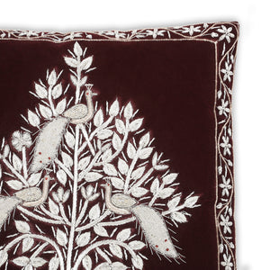 Shaan Embroidered Velvet Cushion Cover