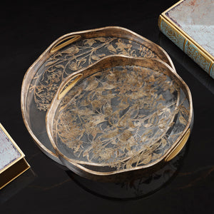 Vintage Botanica Tray - Set of 2