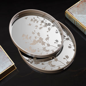 Whispering Willow Tray Set of 2