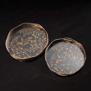 Vintage Botanica Tray - Set of 2