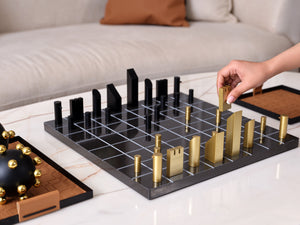 Luxe Marble Chessboard - Black