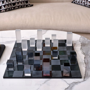 Frosted Checkers Set