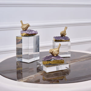 Elysia Amethyst Decor - Set of 3