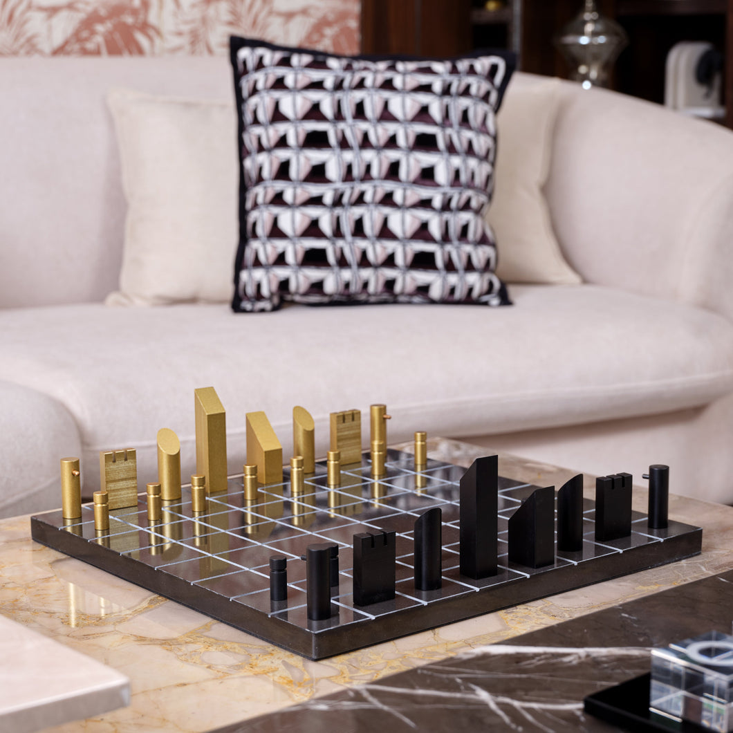 Luxe Marble Chessboard - Black
