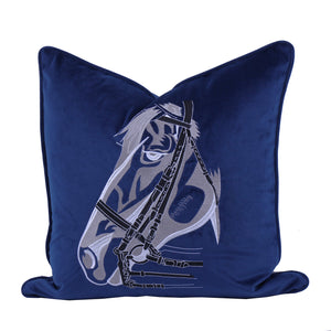 Gallop Cushion Cover - Blue