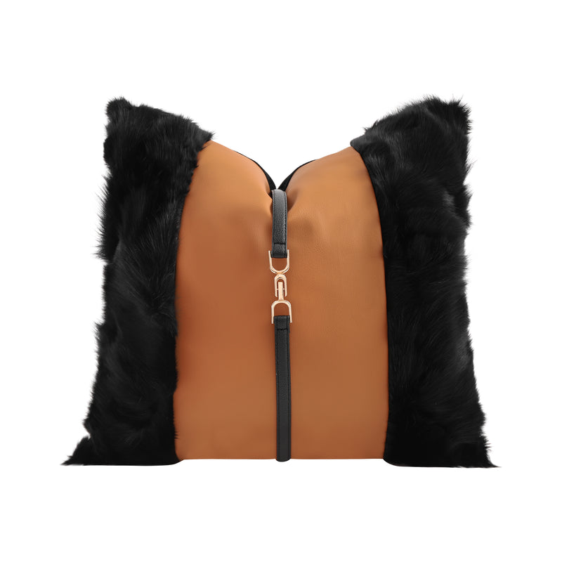 Monarch Fur Cushion Cover