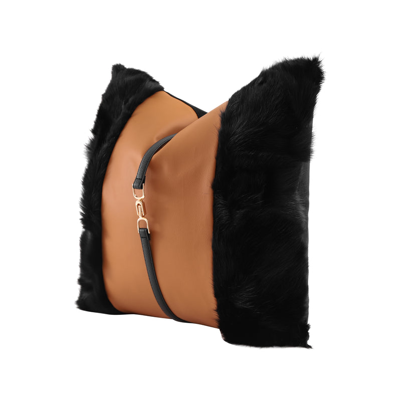 Monarch Fur Cushion Cover