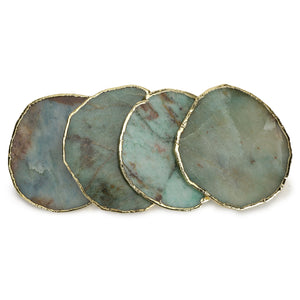 Aventurine Quartz Coasters (Set of 4)