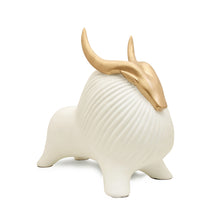 Load image into Gallery viewer, White Tauro Sculpture
