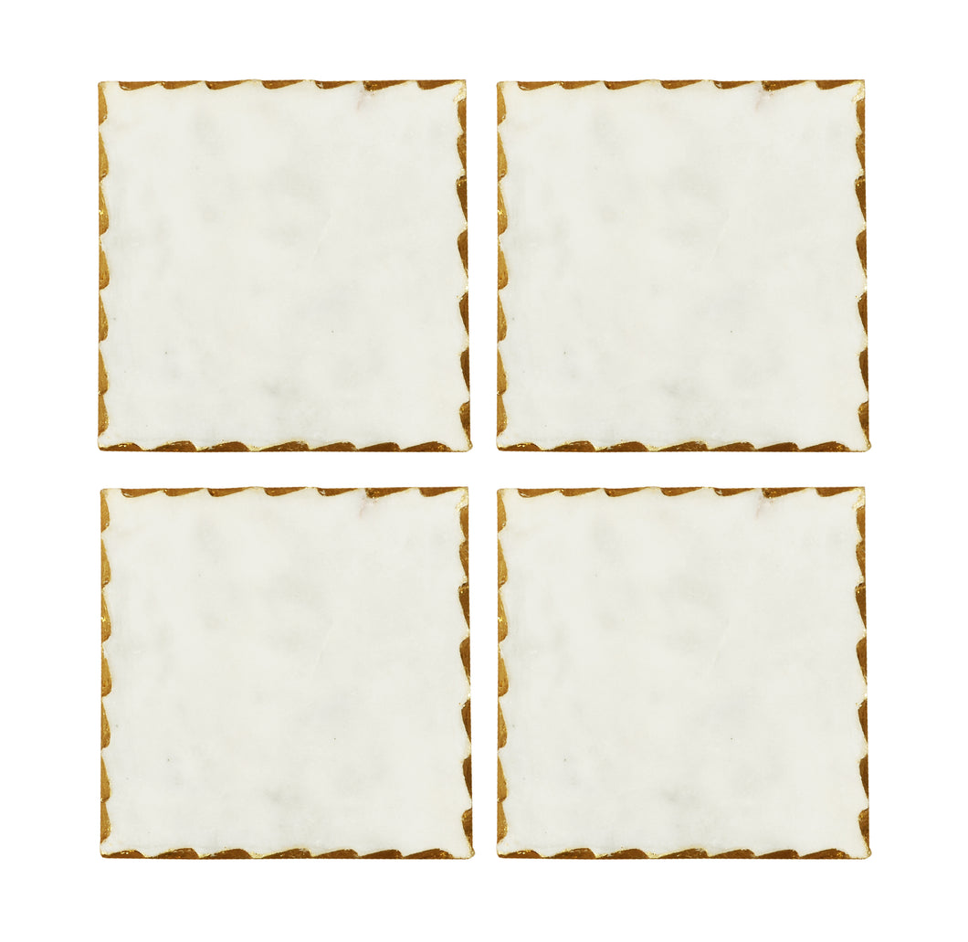 Ivory Coasters - (Set of 4)
