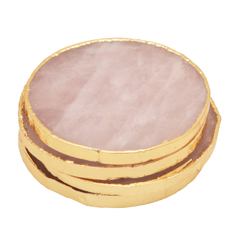 Rose Quartz Coasters (Set of 4)